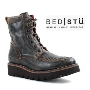 BED|STU, Size 9, Distressed, Black Boots, Quality Leather, Comfort ALL Day, NWT